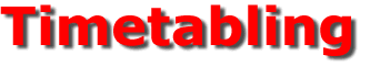 timetabling (scheduling) a school timetable