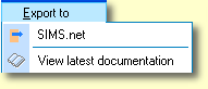 export to SIMS