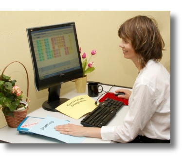 Woman at desk