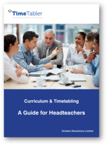Timetabling Guide for Headteachers Booklet Cover