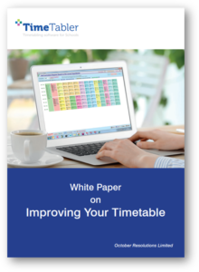 Improving Your Timetable Booklet Cover