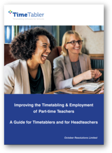 Improving Timetabling for Part-time Teachers Booklet Cover